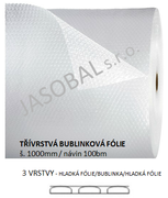 Bublinková fólie třívrstvá